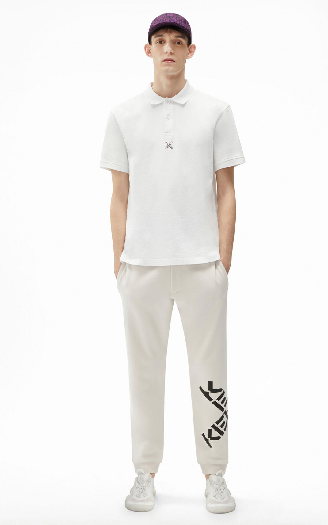Kenzo Sport polo Shirt White For Mens 5136OFZQP
